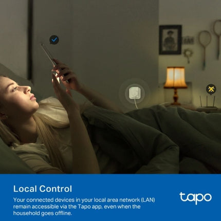 TAPO P100 TP-LINK Μίνι Έξυπνη Wi-Fi Πρίζα με Φωνητικό Έλεγχο, Λειτουργία Away Mode, Προγραμματισμό & Χρονοδιακόπτης Ώρας
