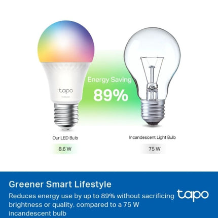 TAPO L535E  TP-Link Έξυπνη Λάμπα WiFi Multicolor LED, 1055 Lumens, Matter-Certified, Έλεγχος μέσω Φωνής & Εφαρμογής, Χωρίς Hub