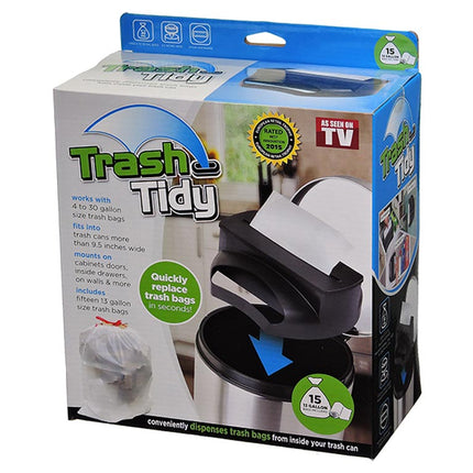 Θήκη Dispenser για σακούλες σκουπιδιών, για το ντουλάπι, τον τοίχο ή τον κάδο, Τrash Tidy – TV
