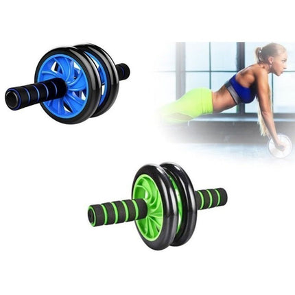 Τροχός Εκγύμνασης Κοιλιακών AB Wheel με Διπλούς Τροχούς και Μαξιλαράκι Γονάτων 83403