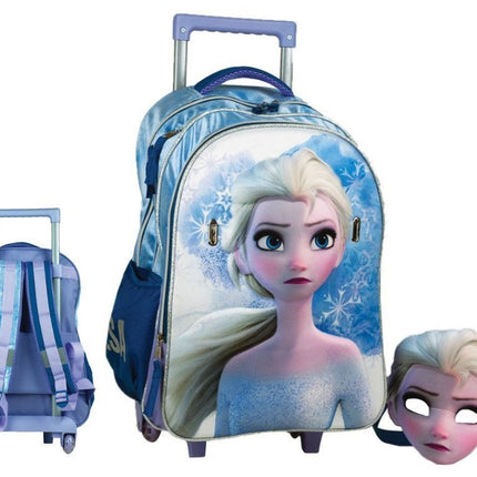 Τσάντα Δημοτικού τρόλλεϋ Frozen 2 Elsa και αποσπώμενη μάσκα