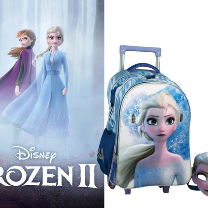 Τσάντα Δημοτικού τρόλλεϋ Frozen 2 Elsa και αποσπώμενη μάσκα