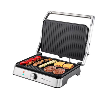 UFESA Kilimanjaro Grill & Σαντουιτσιέρα 2200W με Ρυθμιζόμενο Θερμοστάτη, Πλάκες Non-Stick & Άνοιγμα 180°