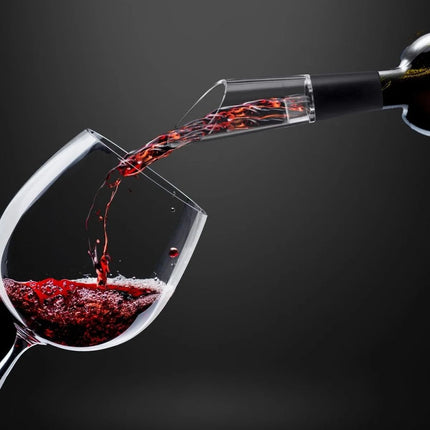 EasyOpen Ηλεκτρικό Τιρμπουσόν Ασύρματο με LED, Decanter & Καπάκι Σφράγισης Μαύρο
