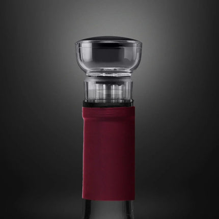 EasyOpen Ηλεκτρικό Τιρμπουσόν Ασύρματο με LED, Decanter & Καπάκι Σφράγισης Μαύρο