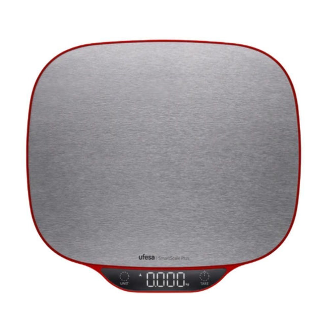 UFESA SmartScale Plus Ζυγαριά Κουζίνας με LCD Οθόνη, Ανοξείδωτη Επιφάνεια, έως 15kg & Ακρίβεια 1g