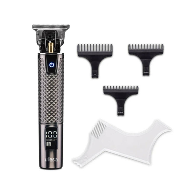 UFESA Razor Fade 8σε1 Κουρευτική Μηχανή Μαλλιών & Γενειάδας με T-Blade, Ψηφιακή Οθόνη & Αυτονομία έως 150 Λεπτά Μαύρο