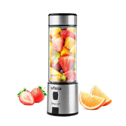 UFESA Onyx Up Sport Μπλέντερ Φορητό 400ml με 6 Λεπίδες & USB Φόρτιση έως 16.500 rpm
