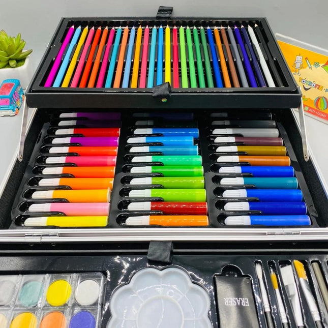 Unicorn Σετ Ζωγραφικής σε Βαλιτσάκι 145 Τεμαχίων, Η Πλήρης Καλλιτεχνική Εμπειρία για Μικρούς Καλλιτέχνες Μπλε, 3+ ετών