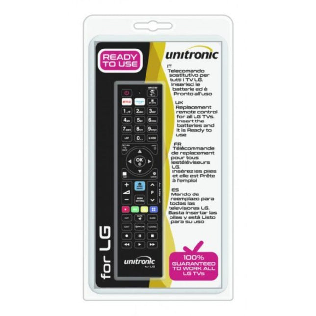 Unitronic Τηλεχειριστήριο Τηλεόρασης για LG Τηλεοράσεις χωρίς Προγραμματισμό