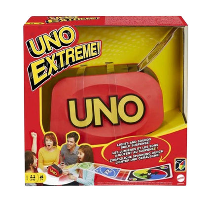 UNO Extreme Εκρηκτικό Επιτραπέζιο Παιχνίδι Καρτών με Εκτοξευτή, Φώτα & Ήχους 3+ Ετών