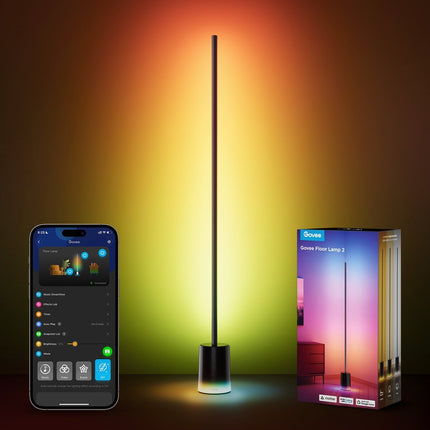 GOVEE Φωτιστικό Δαπέδου RGBICWW 1725 lm, Matter – Floor Lamp 2 H607C – Μαύρο