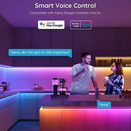 GOVEE Έξυπνη Ταινία LED RGBIC 5 m, Wi-Fi και Bluetooth – Basic H618A