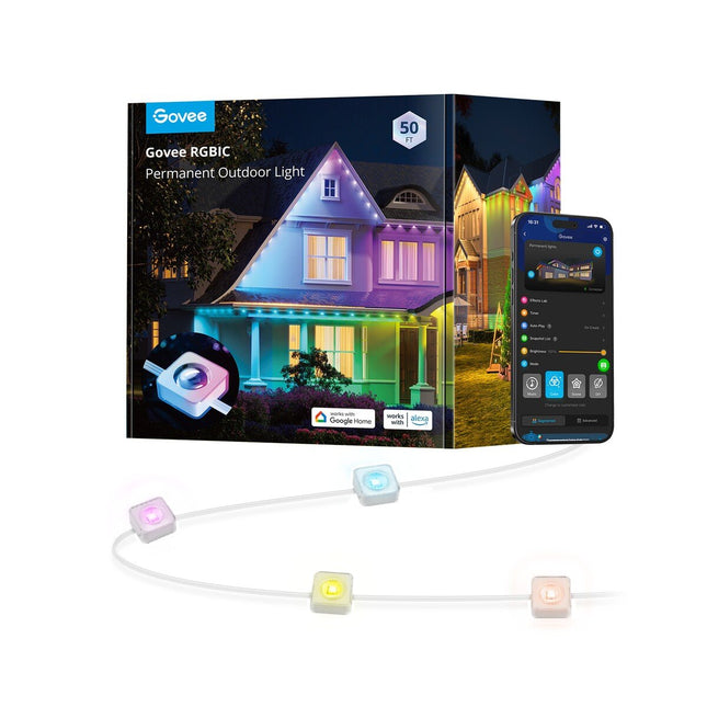 GOVEE Μόνιμος Εξωτερικός Φωτισμός RGBIC 15 m, IP67 – Permanent Outdoor Lights H705B
