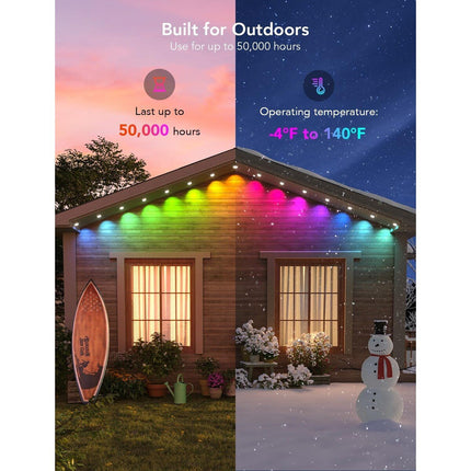 GOVEE Μόνιμος Εξωτερικός Φωτισμός RGBIC 30 m, IP67 – Permanent Outdoor Lights H705A