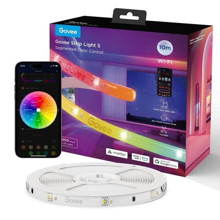 GOVEE Ταινία LED RGBICW 10 m, 36 W με επίστρωση – Strip Light S H612C