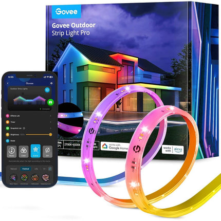 GOVEE Ταινία Εξωτερικού Χώρου RGBICWW 10 m, IP65 – H70A1 – EU