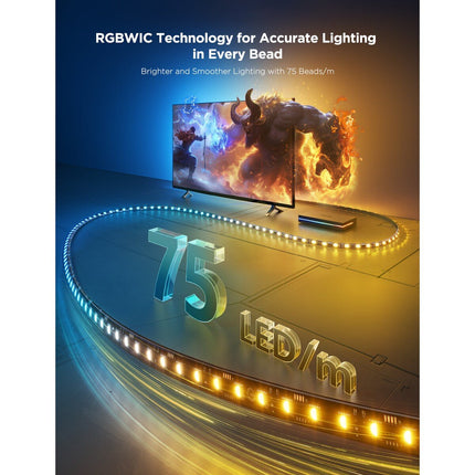 GOVEE HDMI 2.1 Sync Box με Ταινία LED για TV 55–65″ – AI Sync Box 2 H8604