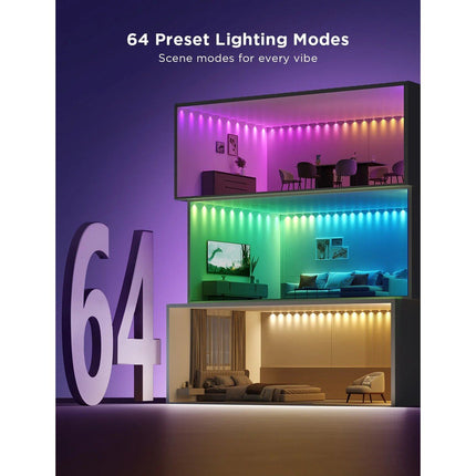 GOVEE Φωτισμός Τοίχου String Downlights RGBIC 3 m – H608B