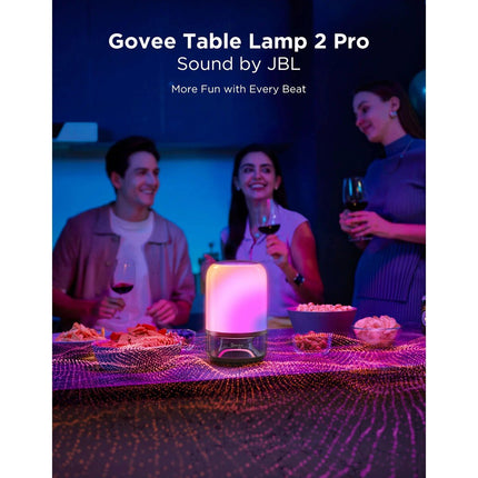 GOVEE Φορητό Φωτιστικό RGBICWW 600 lm με Ηχείο JBL – Table Lamp 2 Pro H6020