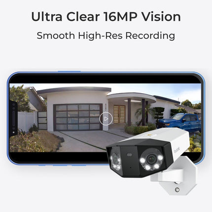 REOLINK Πανοραμική Κάμερα PoE 16 MP Διπλού Φακού 180° – Duo 3 PoE / P750