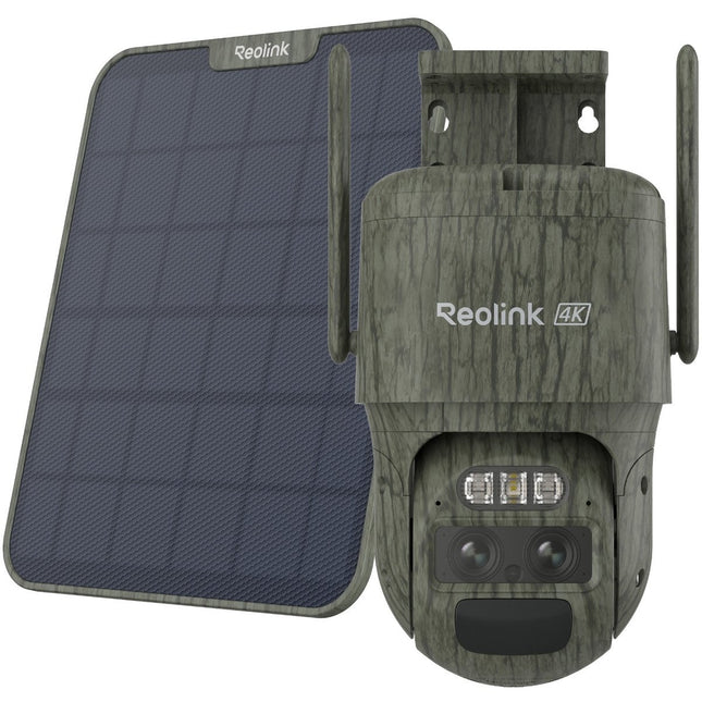 REOLINK Κάμερα Μπαταρίας 4G LTE 4K διπλού φακού με Πάνελ – TrackMix LTE G770-C – Παραλλαγής
