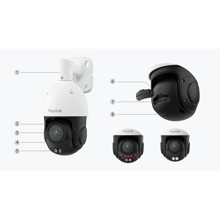REOLINK Κάμερα PoE+ 4K με Οπτικό Zoom 5× και Αυτόματη Παρακολούθηση – RLC-823S1 / P840