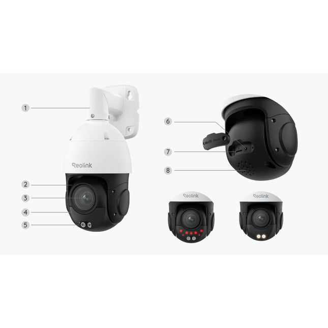 REOLINK Κάμερα PoE+ 4K με Οπτικό Zoom 5× και Αυτόματη Παρακολούθηση – RLC-823S1 / P840