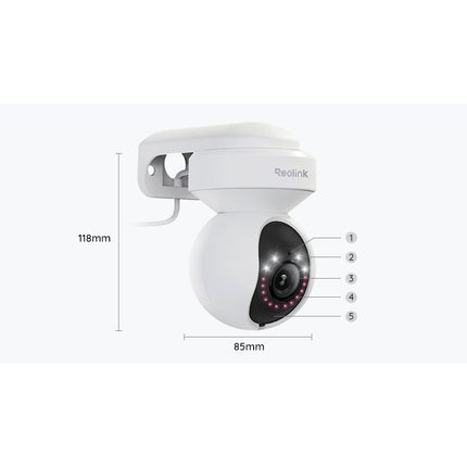 REOLINK Κάμερα Εξωτερικού Χώρου Wi-Fi 5 MP με Οπτικό Zoom 3× – E1 Outdoor E540