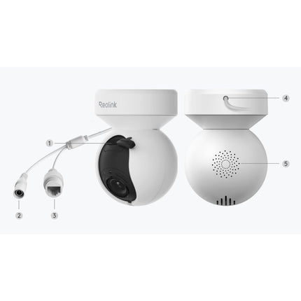 REOLINK Κάμερα Εξωτερικού Χώρου Wi-Fi 5 MP με Οπτικό Zoom 3× – E1 Outdoor E540