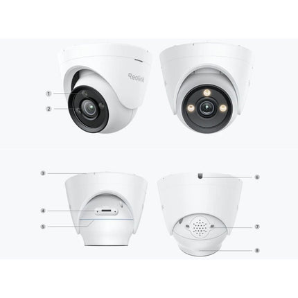 REOLINK Κάμερα Dome PoE 4K με ColorX και Φακό F1.0 – P335X