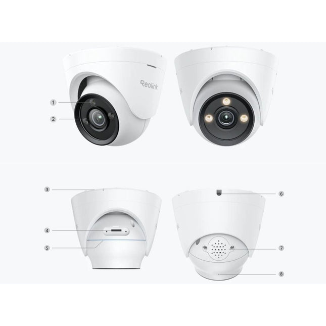REOLINK Κάμερα Dome PoE 4K με ColorX και Φακό F1.0 – P335X