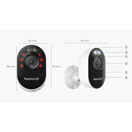REOLINK Κάμερα Wi-Fi 4K με Προβολείς και Ενσύρματη Τροφοδοσία – Lumus Pro E450