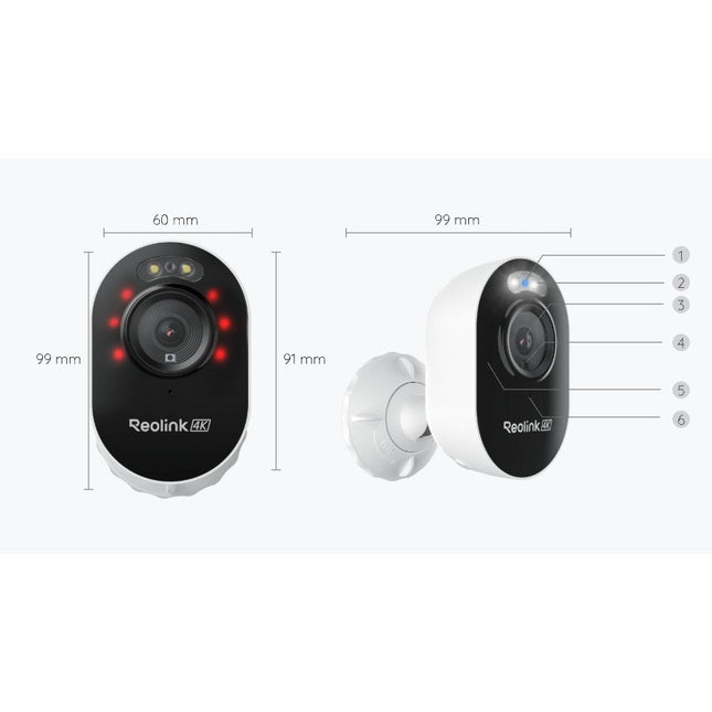 REOLINK Κάμερα Wi-Fi 4K με Προβολείς και Ενσύρματη Τροφοδοσία – Lumus Pro E450