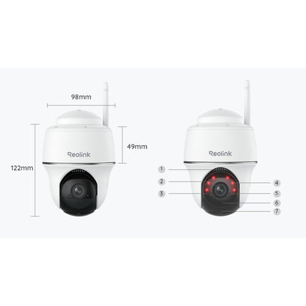 REOLINK Περιστρεφόμενη Κάμερα Wi-Fi Μπαταρίας 3 MP με Ηλιακό Πάνελ – Argus PT Lite B420