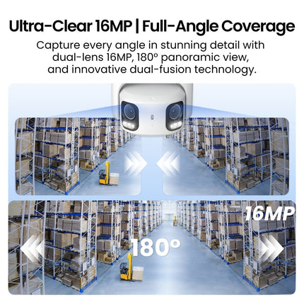 REOLINK Πανοραμική Κάμερα PoE 16 MP με Διπλό Φακό 180° – RP-PCT16MD