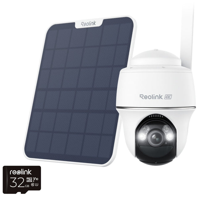 REOLINK Κάμερα 4G Μπαταρίας 4K με Ηλιακό Πάνελ και microSD 32 GB – Go PT Ultra G440 – Λευκή