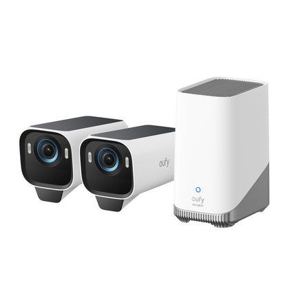 Anker Eufy – Σετ 2 Καμερών 4K με Ηλιακή Φόρτιση και HomeBase 3 – eufyCam S3 Pro