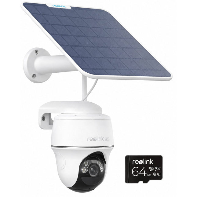 REOLINK Κάμερα Wi-Fi Μπαταρίας 4K με Πάνελ 6 W και microSD 64 GB – Argus PT Ultra B440