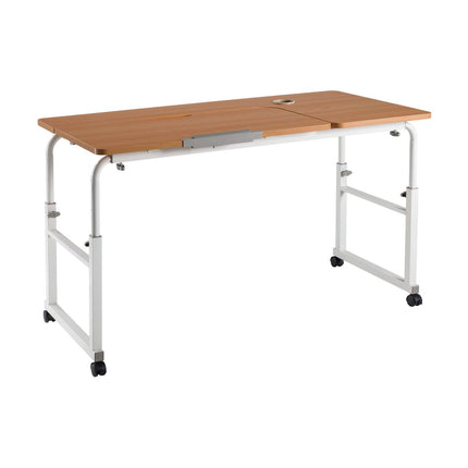 Lumivida Τροχήλατο Γραφείο 120 × 60 cm με Ρύθμιση Ύψους – FWS10-2