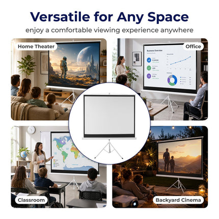 Lumivida Οθόνη Προβολής με Τρίποδο 120″ 4:3 ESDC120