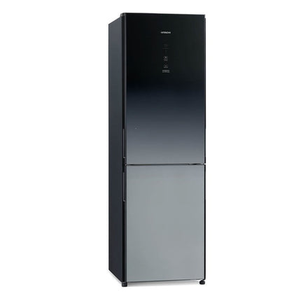 HITACHI Ψυγειοκαταψύκτης 330L, Full No Frost, Inverter, Dual Cooling, Nano Titanium, Grey Glass, Ενεργειακή Κλάση E Γκρι Γυαλί, R-BGX411PRU0-1 XGR