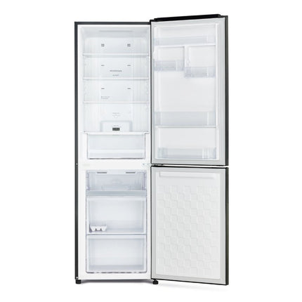 HITACHI Ψυγειοκαταψύκτης 330L, Full No Frost, Inverter, Dual Cooling, Nano Titanium, Grey Glass, Ενεργειακή Κλάση E Γκρι Γυαλί, R-BGX411PRU0-1 XGR