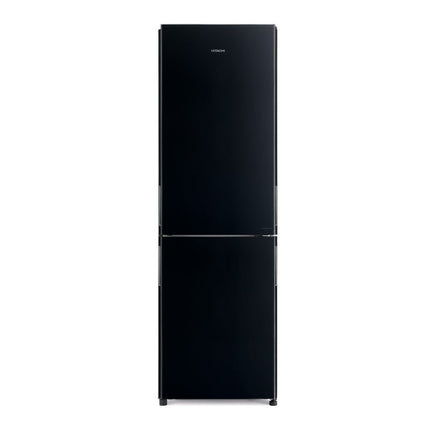 HITACHI Ψυγειοκαταψύκτης 330L, Full No Frost, Inverter, Dual Cooling, Nano Titanium, Black Glass, Ενεργειακή Κλάση E Μαύρο Γυαλί, R-BGX411PRU0-1 GBK