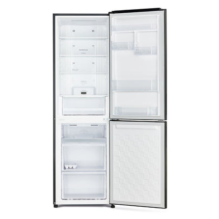 HITACHI Ψυγειοκαταψύκτης 330L, Full No Frost, Inverter, Dual Cooling, Nano Titanium, Black Glass, Ενεργειακή Κλάση E Μαύρο Γυαλί, R-BGX411PRU0-1 GBK