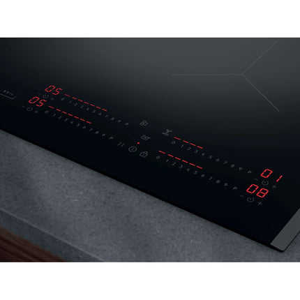 AEG 7000 SenseBoil Εντοιχιζόμενη Επαγωγική Εστία 60cm με 4 Ζώνες, Hob2Hood, PowerBoost & Χειριστήρια Αφής TI64IB10FB, Μαύρη