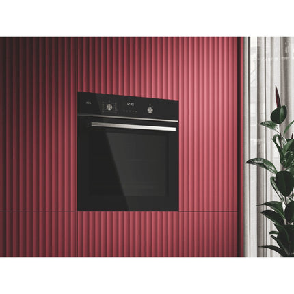 AEG 6000 SenseCook Εντοιχιζόμενος Φούρνος 71L με Αισθητήρα Τροφίμων, Wi-Fi, Aqua Clean, Καταλυτικό Καθαρισμό & Soft Closing, Ενεργειακή Κλάση A+ OS6CB531AB, Μαύρος
