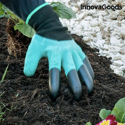 InnovaGoods Γάντια Εργασίας Κηπουρικής με Νύχια για Σκάψιμο V0100991