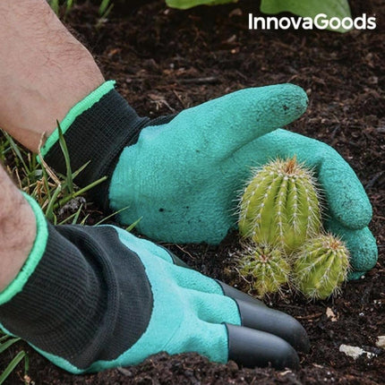 InnovaGoods Γάντια Εργασίας Κηπουρικής με Νύχια για Σκάψιμο V0100991