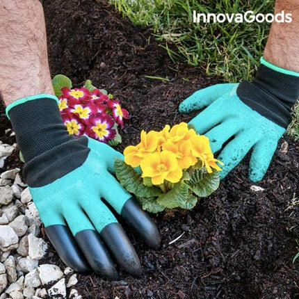 InnovaGoods Γάντια Εργασίας Κηπουρικής με Νύχια για Σκάψιμο V0100991